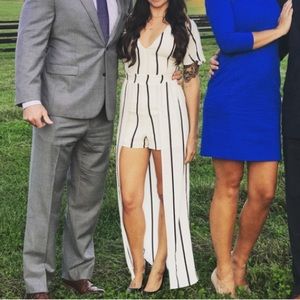 Black and white romper